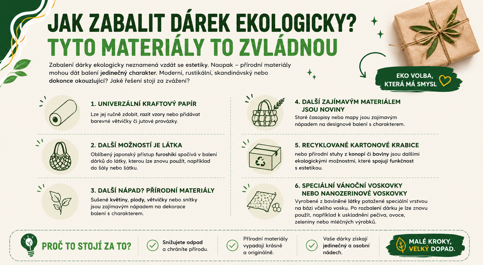 Jak zabalit dárek ekologicky?