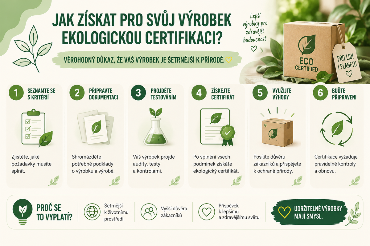 Jak získat pro svůj výrobek ekologickou certifikaci?