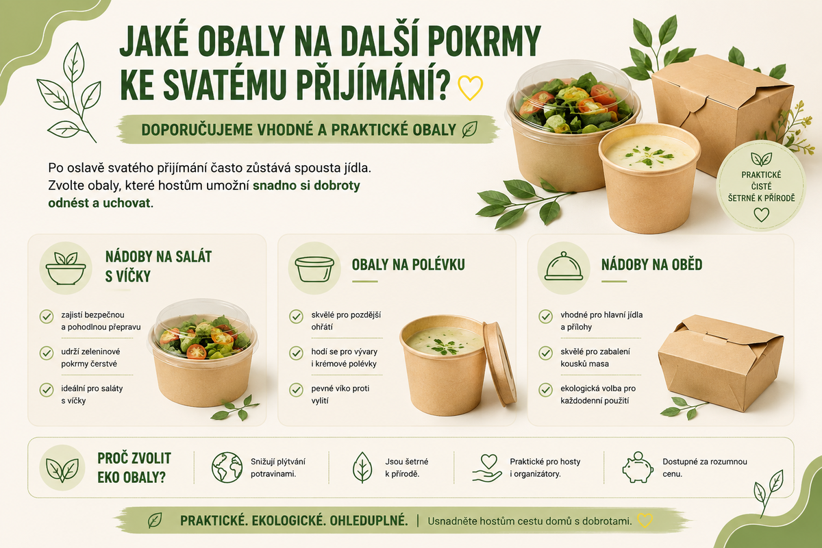 Jaké obaly na další pokrmy ke svatému přijímání?