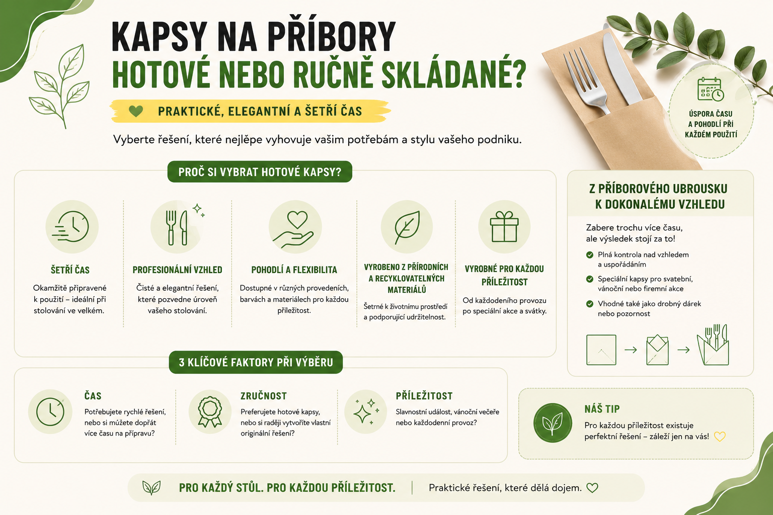 Kapsy na příbory