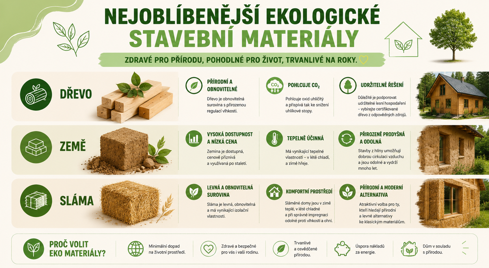 Najlepšie ekologické stavebné materiály