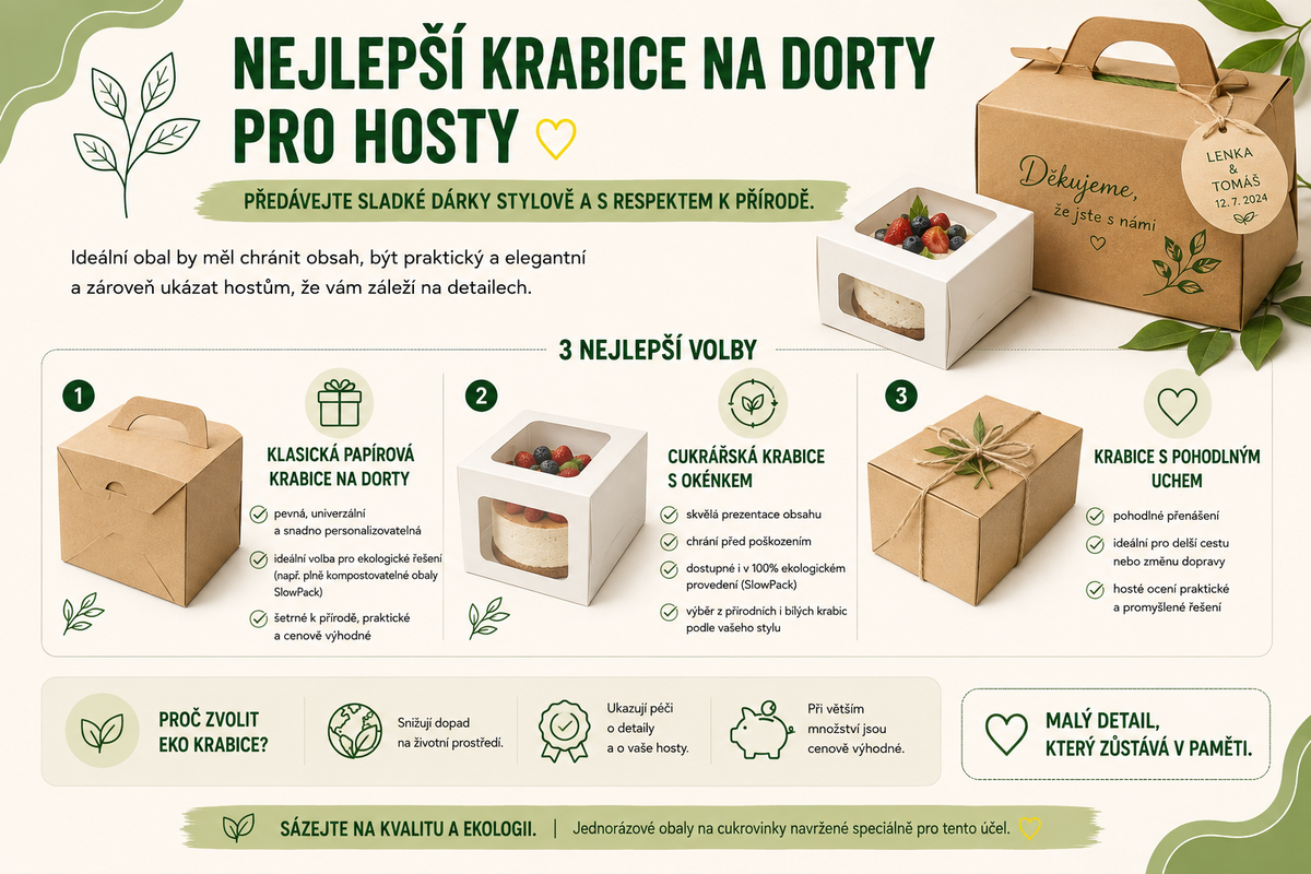 Nejlepší krabice na dorty pro hosty