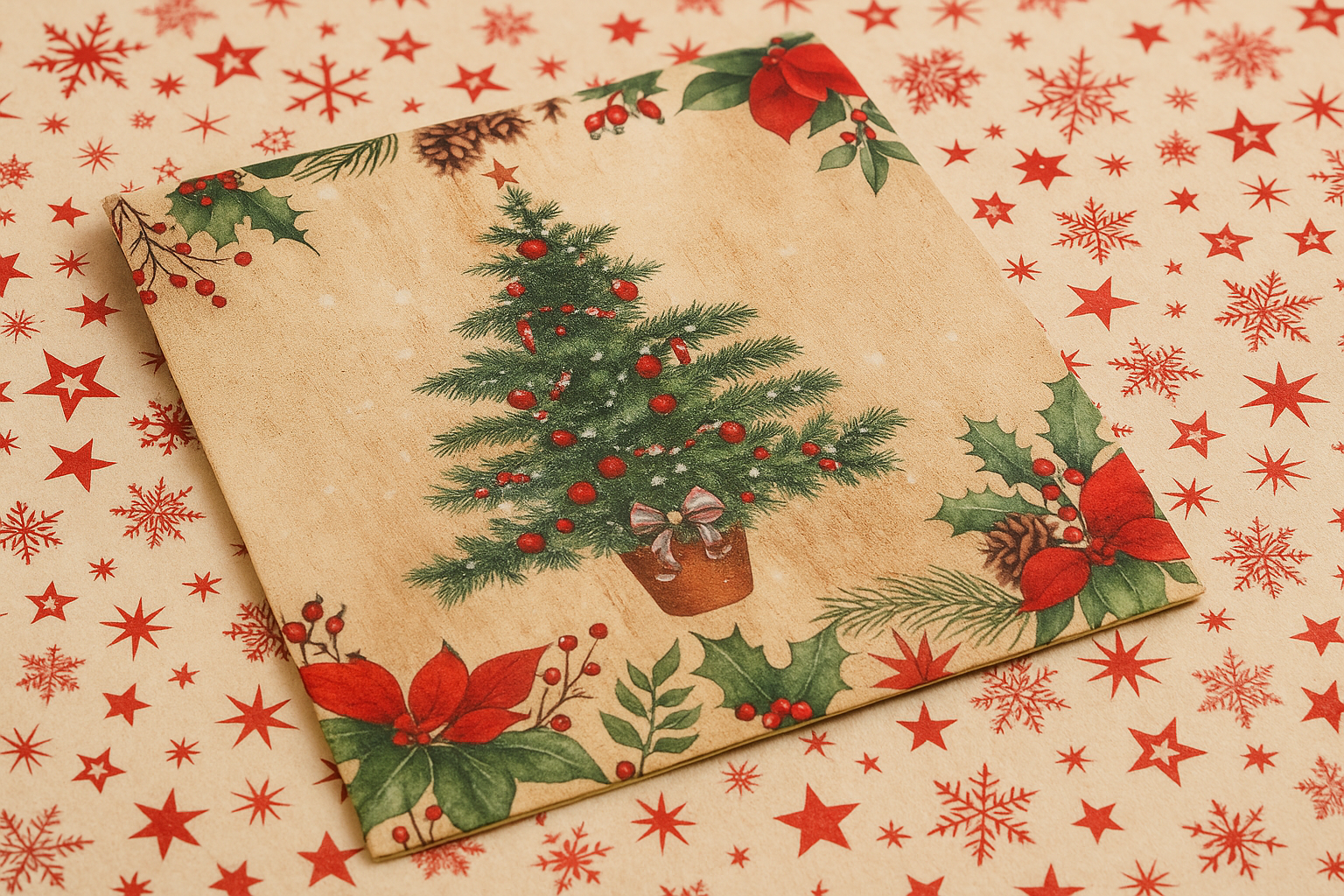 Jak složit ubrousek na štědrovečerní stůl