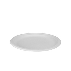 Kulatý talíř z cukrové třtiny 17 cm 50 ks.