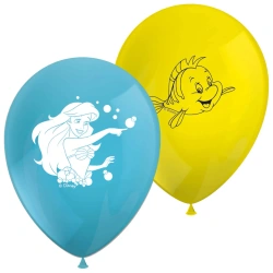 Latexové balonky „Ariel Malá mořská víla“ 28 cm, 8 ks