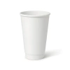 Papírový dvoustěnný kelímek bílý, matný, disperze 450 ml, průměr 90 mm, 25 ks