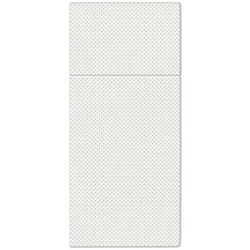 Sáčky-ubrousky na příbory Softpoint, ražené, bílé, 38 x 32 cm, 50 ks