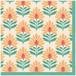 Třívrstvé ubrousky "Velikonoční zahrádka", 1/4, 33 x 33 cm 20 ks