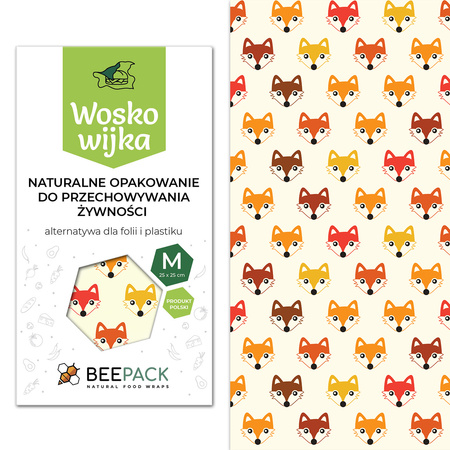Voskovka "Lišky" velikost "M" 25 x 25 cm 1 ks.