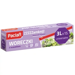 Sáčky se zipem Paclan 3 l 15 ks