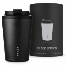 Termohrnek RAGS'y Simply Cup Ceramic All Black 340 ml, 1 ks.