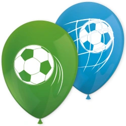 Latexové balonky „Fotbal“ 28 cm, 8 ks