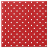 Třívrstvé ubrousky "Dots Red", 1/4, 33 x 33 cm 20 ks.