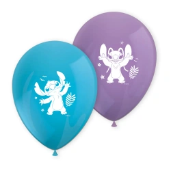 Latexové balonky „Stitch & Angel“ 28 cm, 8 ks