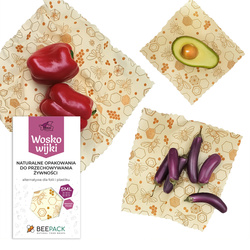 Wax "Včelky" Pack 1 x "S", 1 x "M", 1 x "L" 3 ks.