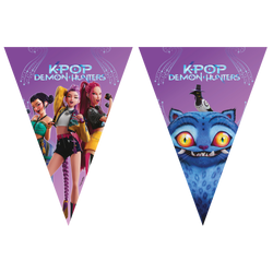 Papírová vlajková girlanda K-POP 2,3 m 1 ks