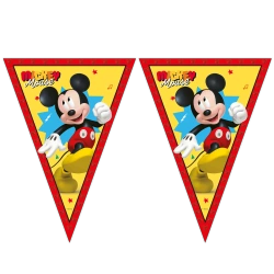 Papírová vlajková girlanda Mickey Mouse 2,3 m 1 ks