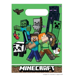 Foliové sáčky "Minecraft" 17 x 23 cm 6 ks.