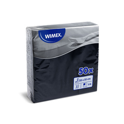 2vrstvé ubrousky Černé 1/4 33 × 33 cm, 50 ks.