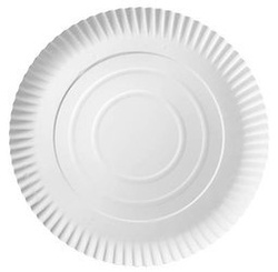 Papírový talíř bílý kulatý 26 cm 100 ks.