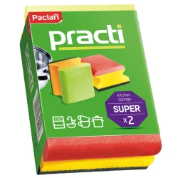 Profilované houbičky na mytí nádobí Paclan 2 ks