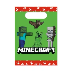 Papírové sáčky „Minecraft“ 16 × 22 cm, 4 ks