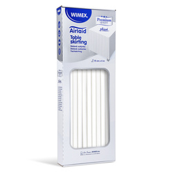 Premium Stolní sukně skirting bílá papírová Airlaid 0,72 × 4 m, 1 ks.