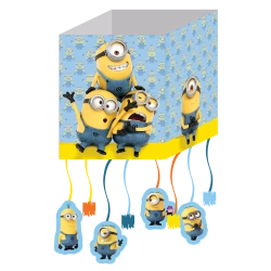 Papírová 3D piñata "Mimoni" 20x30 cm, 1 ks