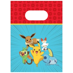 Papírové sáčky „Pokemon“ 16 × 22 cm, 4 ks