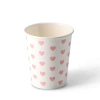Papírový kelímek na disperzi "Hearts" 250 ml, ø 80 mm 50 ks.
