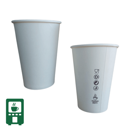 Papírový kelímek bílý disperzní 300 ml, průměr 75 mm 50 ks.