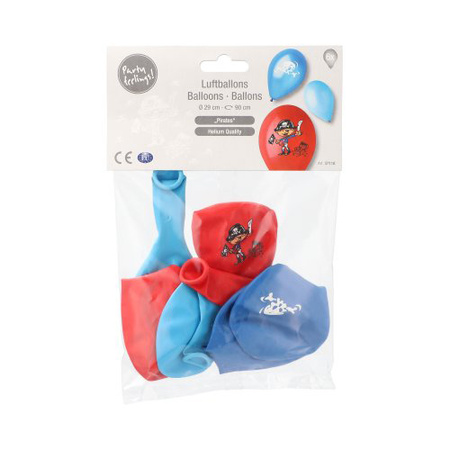 Balónky „Pirates“ mix 29 cm 6 ks