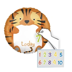 Fóliové balonky „Personalizovaný Tiger Zoo“ 46 cm, 1 ks