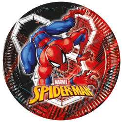 Papírové talíře „Spider-Man“, 20 cm, 8 ks