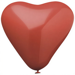 Balóny "Heart" z kaučuku, průměr 30 cm, 10 ks.