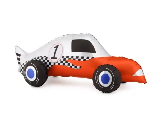 Stojící fóliový balónek „Závodní auto“, 90 × 34 cm, 1 ks