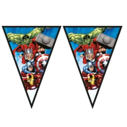 Papírová vlajková girlanda Avengers 2,3 m 1 ks