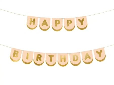 Papírový banner „Happy Birthday – Koně“, 1,5 m, 1 ks