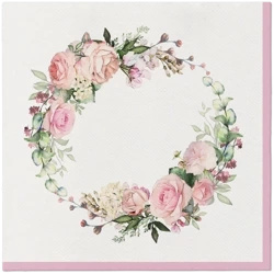 Ubrousky Premium Airlaid, "Delicate Roses", 1/4, 40 x 40 cm 50 ks.