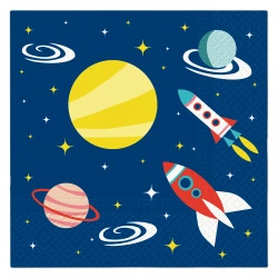 3vrstvé ubrousky "Space", 1/4, 33 x 33 cm, 20 ks