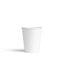 Bílý papírový kelímek 180 ml, průměr 70 mm, 50 ks.