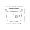 Miska z bambusového papíru „Feel Snug“, 450 ml, průměr 115 mm, 25 ks