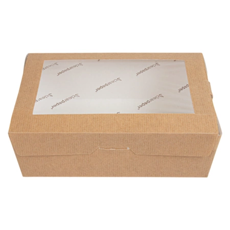 Krabička s papírovým okénkem 1000 ml, 17 x 12 x 5,5 cm 50 ks.