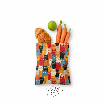 Voskový sáček „Kočky“ L 23 × 32 cm, 1 ks