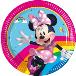 Papírové talíře „Minnie Mouse“, 20 cm, 8 ks