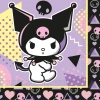 Dvouvrstvé ubrousky „Kuromi“, 33 × 33 cm, 20 ks