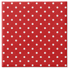 Třívrstvé ubrousky "Dots Red", 1/4, 33 x 33 cm 20 ks.