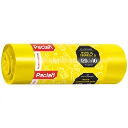 Pytle na třídění plastů žluté Paclan 120L, 70 x 110 cm, 10 ks