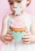 Dekorace na muffiny „Hvězdičky“, 11,5 cm, 6 ks