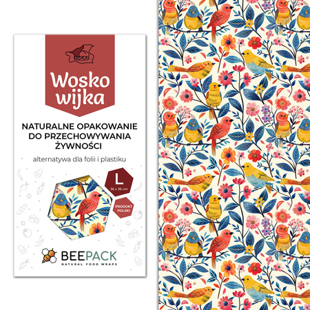 Voskovka "Ptáčci " velikost "L" 36 x 36 cm 1 ks.